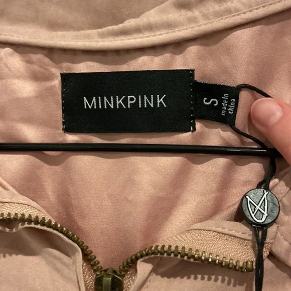 MinkPink utility pink playsuit size S (could fit small M) - Picture 2 of 5